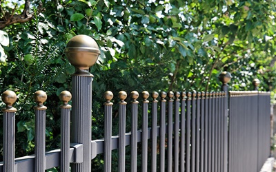 Aluminium round bar railings